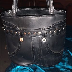 Little Booty pleather pant purse